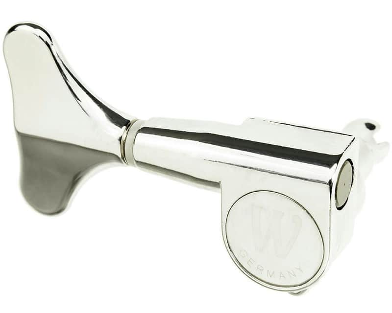 Warwick Replacement Bass Guitar Tuner, CHROME, Treble Side image 1