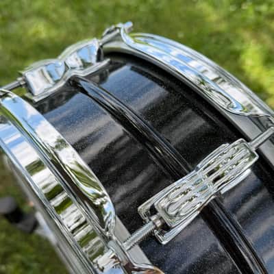 Ludwig LM404 Acrolite 5x14" 8-Lug Black Galaxy Snare Drum image 17