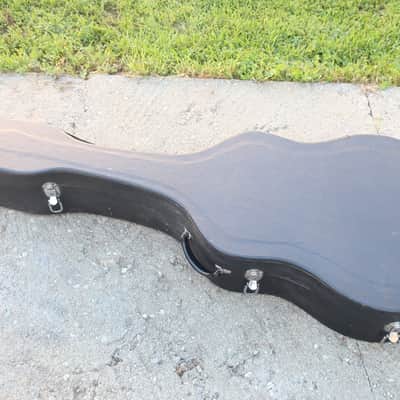 Yamaha 1980s 1990s Vintage Japanese Hardshell Hard-shell Hard Case Acoustic Dreadnaught Guitar Case Green Lining D18 D 28 MIJ Clones Classical Red Label FG Parlor Nippon Gakki FIts 44 1/2 x 16 1/2 x 4 to 5 image 10