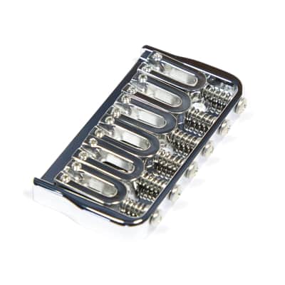 Genuine Hipshot Fixed Bridge 6 String Chrome 41065C .175 floor - Auth Dealer image 2