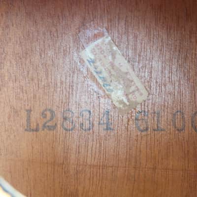 Kay  kay  6100 x braced spruce top acoustic project  1950's natural image 16