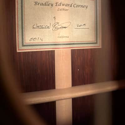 2019 Bradley Edward Corney Classical Guitar #0014 image 11