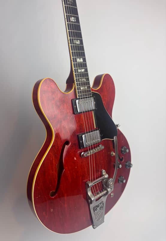 1967 Gibson ES-335TD with Factory Bigsby Cherry Finish & OHSC - Very Good