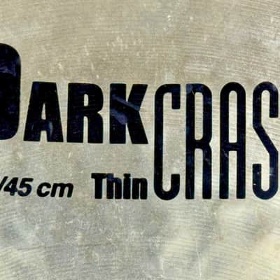 23 YEARS OLD BRILLIANT FINNISH PROTOTYPE 18” Zildjian K DARK THIN Crash 1420g image 2