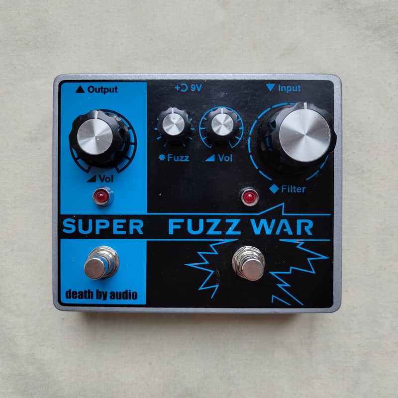 2017 Death By Audio Super Fuzz War Tremolo/Fuzz Black/Blue