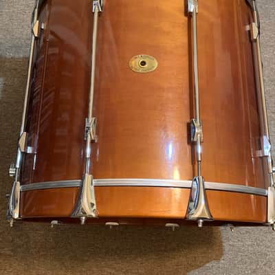 RARE Vintage Noble & Cooley Star Series 22 x 18" Bass Drum in Honey Amber Gloss image 4