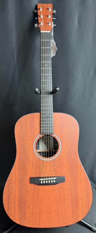 Martin D-X1E Mahogany Dreadnought Acoustic-Electric Guitar w/ Gig Bag (138) image 1