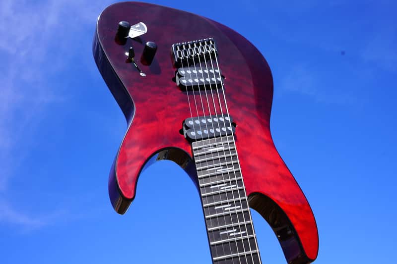 Schecter DIAMOND SERIES Reaper-7 Elite Multiscale Blood Burst 7-String Electric Guitar