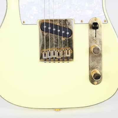 Fender Custom Telecaster 1999 MIJ Vintage White and Gold MINT The Edge U2 image 11