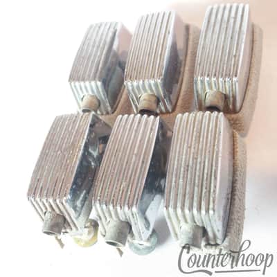 *Trixon 6x Tom/Floor/Bass Drum Lugs Telstar/Speedfire Chrome Germany Vintage 60s image 2
