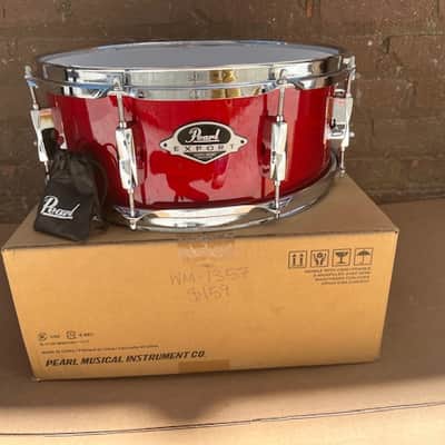 Pearl Export Series 14"x5.5" Snare Drum - Natural Red Cherry image 1