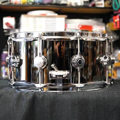 DW Collectors Series #DRVB6514SUC Black Nickel Over Brass 6.5x14" Snare Drum w/ Chrome Hardware image 2