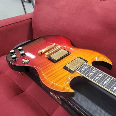Gibson SG Supreme with Case 2004 - Lava Burst image 13