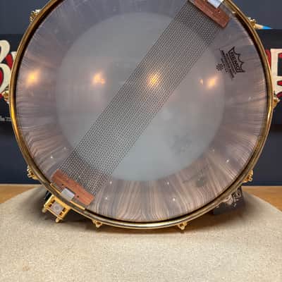 Exotic Drum Co. 14x6" Zebrawood Stave Snare Drum - Natural Oil image 10