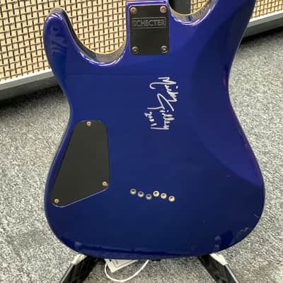 Schecter C-1 Diamond Series Blue with case image 8