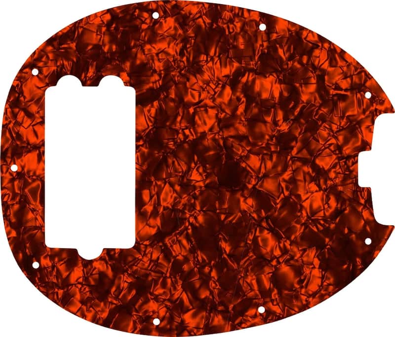 WD Custom Pickguard For Music Man StingRay Classic Bass #28OP Orange Pearl/Black/White/Black image 1