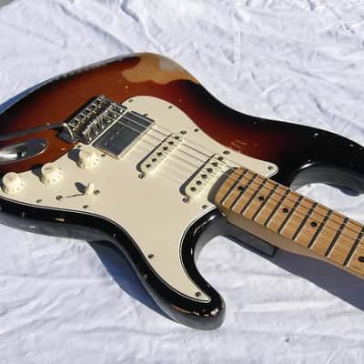 Fender Highway One Stratocaster HSS super strat nitro relic partscaster with Suhr pickups - Nash killer image 16