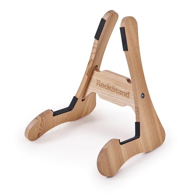 RockStand Wood A-Frame Stand - for Electric Guitar & Bass - Natural Oak image 1