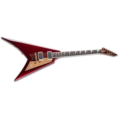 ESP LTD KH-V Kirk Hammett Electric Guitar - Ebony Fretboard, Red Sparkle image 3