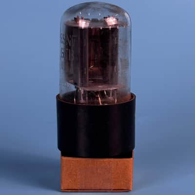 1961  General Electric 6SN7GT Vintage Grey Plated vacuum tube! Tests Good! T586 image 3