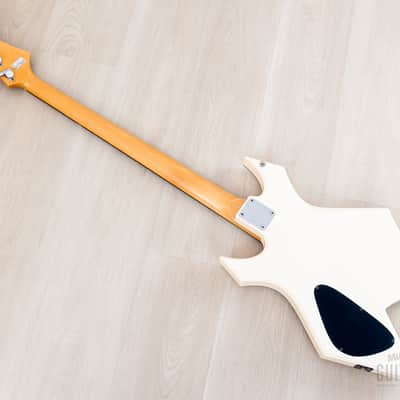 1985 B.C. Rich Warlock Bass NJ Series White Nikki Sixx w/ Active Preamp, Japan image 13