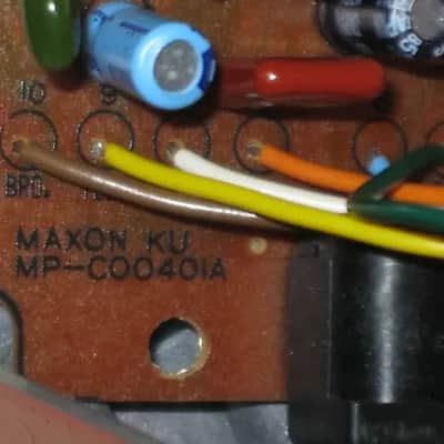 used vintage 1980 Maxon CP-101 Compressor (ANALOG) - Japan, NO Bottom Label, MISSING Battery Cover (CP101) image 5