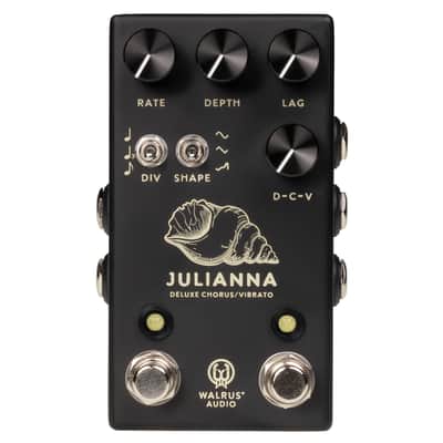 New Walrus Audio Julianna Deluxe Chorus & Vibrato Black Guitar Effects Pedal image 1