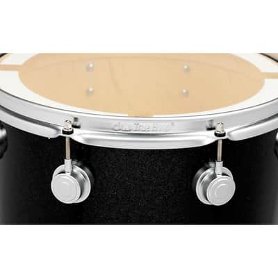 DW SSC Collector's Series 4-Piece FinishPly Shell Pack With 24" Bass Drum With Satin Chrome Hardware Regular Black Ice image 5