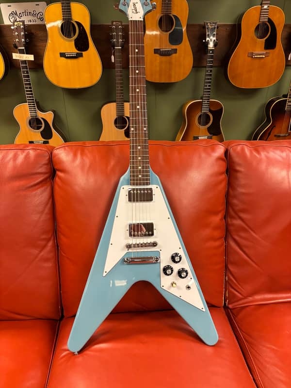 2023 Gibson Custom Shop 70’s Flying V Limited Run Japan Market Maui Blue