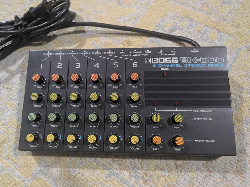 Boss BX-600 6-Channel Stereo Mixer 1980s - Black image 1