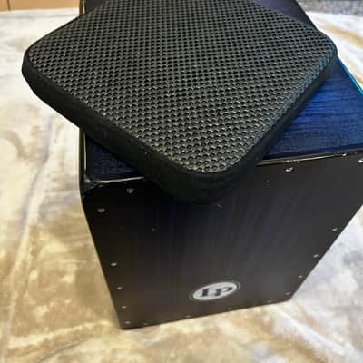 Latin Percussion LP Aspire Accents Cajon - Blueburst Streak Finish 2010s w/ LP Seat Cushion image 8