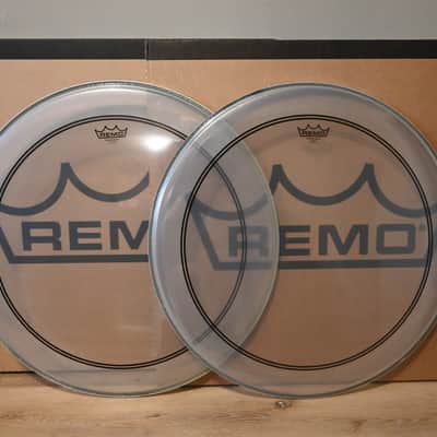 *2* Remo 24" Powerstroke 3 Clear Bass Drum Heads P3-1324-C2 image 1