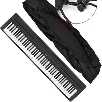 Piano Keyboard Lid Stretchy 88 Keys Piano Dust Cover for 88 Key Piano Keyboard with Durable Elastic & Cord Lock Must Have Piano Accessories,Machine Washable image 3
