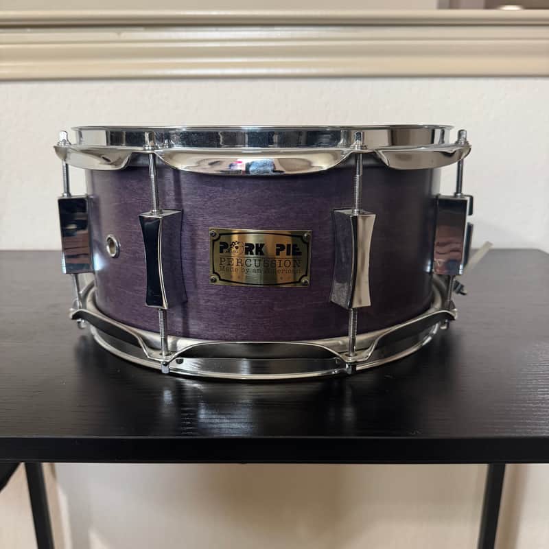 Pork Pie USA Custom 6x12 Snare Drum - 2003 - Purple Satin Finish image 1