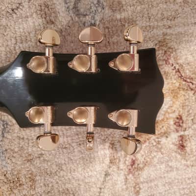 Sekova Les Paul Custom Three Pickup Triple Pickup Black Beauty Pearly Gates 1970s Black / Ebony W Case image 9