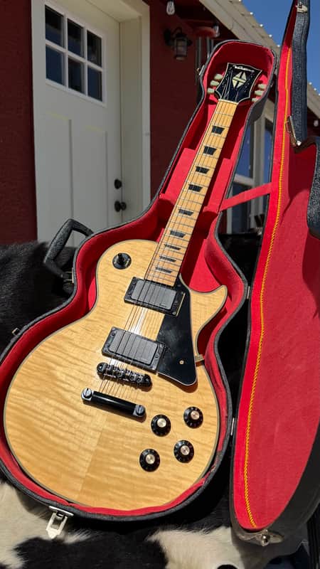 Ventura V2600 w/OHSC / Ibanez IBZ H+H "Lawsuit Les Paul" - Natural Flame Maple - 1976 image 1