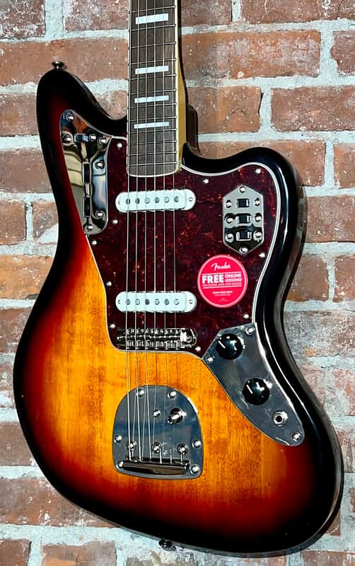 Squier Classic Vibe '70s Jaguar - 3-Tone Sunburst, In Stock Ships Fast Support Indie Music Shops ! image 1