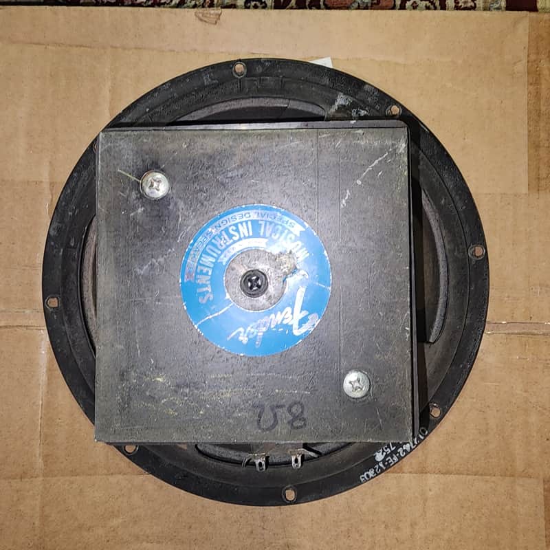 Vintage Fender 012742 12" 8 Ohm Speaker Pair from Super Twin - Tested, One Cone Repair image 1