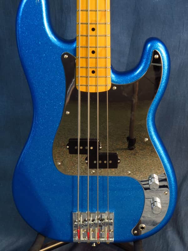 Fender MIJ Steve Harris Precision Bass Royal Blue Metallic - Demo/Clearance! image 1