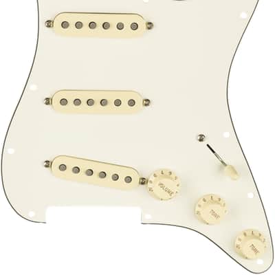 Genuine FENDER Pre-Wired TEX-MEX Loaded Strat 11-Hole Parchment Pickguard image 12