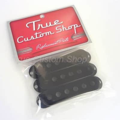 True Custom Shop® Black Single Coil Pickup Cover Set for Fender Stratocaster Set of 3 image 3