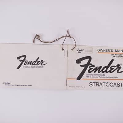 1979 Vintage Fender Stratocaster Owner's MANUAL Original 1970's Strat Case Candy image 3