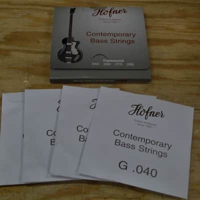Hofner Contemporary FLAT Wound Short Scale Bass Strings Set of 4 Violin Beatle & Club image 2