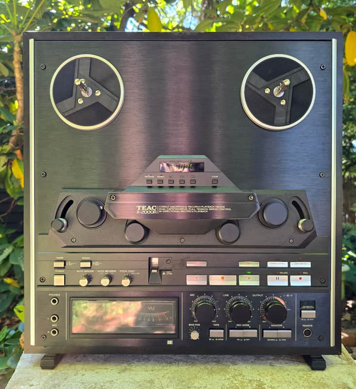 TEAC X-2000R Pro Serviced 1/4" 2-Track Open Reel Tape Recorder, Wood Case image 1