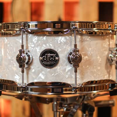 DW Performance White Marine Pearl Snare Drum - 5.5x14 image 1
