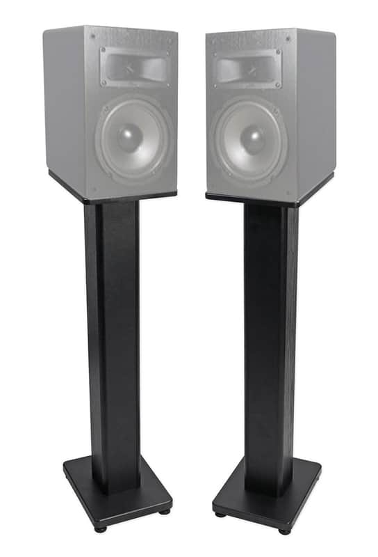 Pair 36" Bookshelf Speaker Stands For Acoustic Audio PSS-52 Bookshelf Speakers image 1