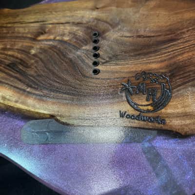 MH Customs Mystic Walnut T-Style Body 2026 - Black Walnut and Resin image 8