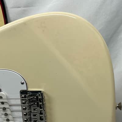 Fender Standard Stratocaster Strat Left Handed Lefty Electric Guitar - Arctic White image 3