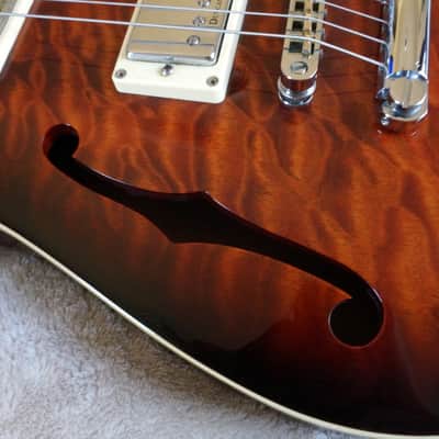 Schecter C-1 E/A Piezo Semi-Hollow Electric Guitar C1 Quilted Maple Top Korean Diamond Series image 6