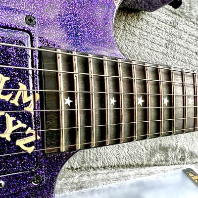 ESP Custom Shop Ouija Red Sparkle & Purple Sparkle Set with Matching Serial# 16 image 18